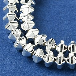 Electroplated Synthetic Non-Magnetic Hematite Beads Strands&nbsp;G-H020-G01-04