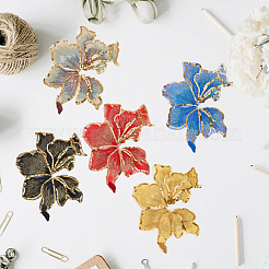 5Pcs 5 Colors Computerized Embroidery Cloth Iron on/Sew on Patches&nbsp;FIND-CY0001-26