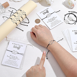 Waxed Cotton Cord Bracelets&nbsp;BJEW-PH02024