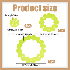 3Pcs Acrylic Template&nbsp;DIY-WH0349-412
