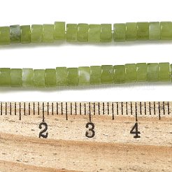 天然台湾ヒスイのビーズ連売り  ディスク  ヒシビーズ  2.5x4.5mm  穴：1mm  約157個/連  15.43''（39.2センチメートル）&nbsp;G-NH0042-B01-01