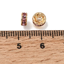 Brass Rhinestone Beads&nbsp;RB-K001-02G-01