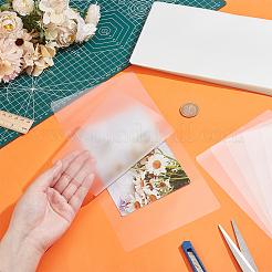プラスチックラミネートポーチフィルム写真保護シート100枚  ホットラミネーター用  透明  265x134x0.1mm&nbsp;AJEW-WH0606-55D