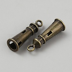 チベット風チャーム  ビーコン  アンティークブロンズ  25x8mm  穴：2.5mm&nbsp;FIND-WH0139-477AB