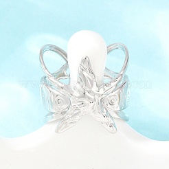 女性用304ステンレススチールカフオープンリング  ヒトデ  ステンレス鋼色  18.5mm  usサイズ8 1/2(18.5mm)&nbsp;RJEW-A102-02P