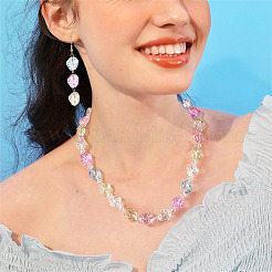電気メッキガラスビーズセット  ナゲット  ミックスカラー  13.5~14x13~13.5x10mm  穴：1mm  6色  10個/カラー&nbsp;EGLA-TA0001-91B