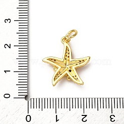 Brass Micro Pave Cubic Zirconia Pendants&nbsp;KK-A265-10B-01G