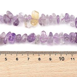 天然石アメトリンビーズ連売り  チップ  8~15x6~11x2~7mm  穴：0.9~1mm  15.75''（40センチメートル）&nbsp;G-P622-A02-02