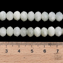 天然新しいヒスイの​​ビーズ連売り  多面カット  ロンデル  8x5.5mm  穴：1.2mm  約69個/連  15.16''（38.5センチメートル）&nbsp;G-Z111-A16