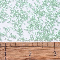 MIYUKIデリカビーズ  シリンダー  日本製シードビーズ  11/0  （db1483)透明ミント光沢  1.3x1.6mm  穴：0.8mm  約20000個/袋  100 G /袋&nbsp;SEED-J020-DB1483