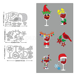 Christmas Theme Carbon Steel Cutting Dies Stencils&nbsp;DIY-WH0309-1182