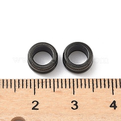 Ion Plating(IP) 304 Stainless Steel Grooved Beads&nbsp;STAS-WH0055-04EB