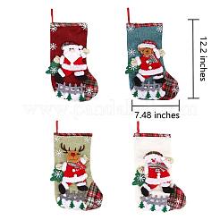 4Pcs Cloth Christmas Stockings Sets&nbsp;JX066A
