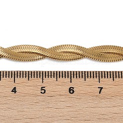 304 Stainless Steel Twist Rope Chain Necklace for Men Women&nbsp;NJEW-P269-03G