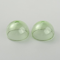高ホウケイ酸ガラス ディスプレイ ドーム  ミニ卓上半円カバー  芝生の緑  29.5x19mm  内径：26.5mm&nbsp;GLAA-WH0035-14D-02