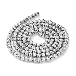 Electroplate Glass Beads Strands&nbsp;GLAA-H021-01B-FP08