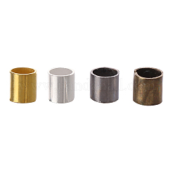 10.4g 4色 真鍮製つぶし玉  チューブ  ミックスカラー  2x2x0.15mm  穴：1.5mm  2.6 G /カラー&nbsp;KK-YW0001-25