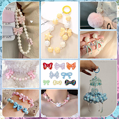 96Pcs 8 Styles Opaque Acrylic Beads&nbsp;MACR-PH0002-11