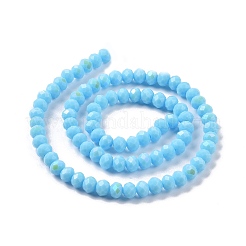 Electroplate Opaque Solid Color Glass Beads Strands&nbsp;EGLA-A034-P3mm-L11