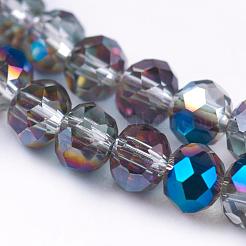 Electroplate Glass Faceted Rondelle Beads Strands&nbsp;EGLA-D020-3x2mm-22