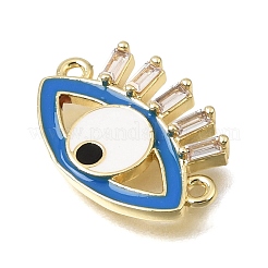 Brass Micro Pave Clear Cubic Zirconia Charms&nbsp;KK-C263-14G