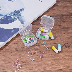 プラスチックビーズ収納ケース  キューブ  透明  3.5x3.5x1.8cm  24pc&nbsp;CON-BC0004-09