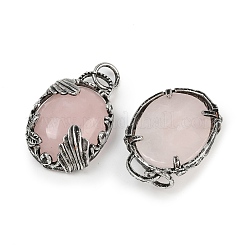 Natural Rose Quartz Pendants&nbsp;G-Z101-02AS-10