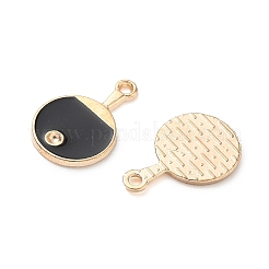 Alloy Enamel Pendant Rhinestone Settings&nbsp;ENAM-F154-01KCG