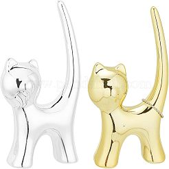 Porcelain Cat Shape Home Display Decorations&nbsp;DJEW-FG0001-10