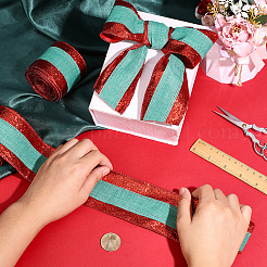 Christmas Polyester Ribbon&nbsp;OCOR-WH0078-488A