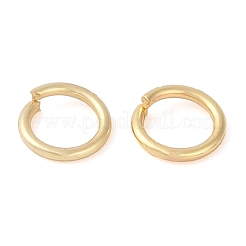 真鍮製オープンタイプ丸カン  ラウンド  18KGP本金メッキ  5x0.7mm  21ゲージ  内径：3.5mm  約：1900個/ 100 G&nbsp;KK-N254-45B-G