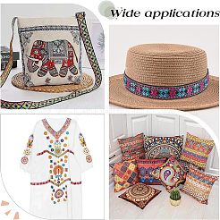 Ethnic Style Polyester Ribbons&nbsp;OCOR-WH0074-29