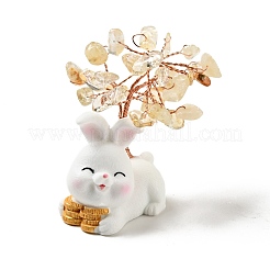 Natural Citrine Tree Display Decorations&nbsp;DJEW-E007-01RC-03
