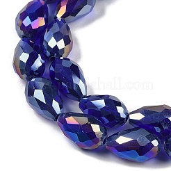 Transparent Electroplate Glass Beads Strands&nbsp;EGLA-N013-T4mm-B07