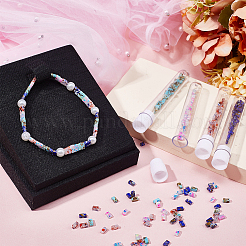 320Pcs 4 Colors 2-Hole Opaque Glass Seed Beads&nbsp;SEED-CN0001-22