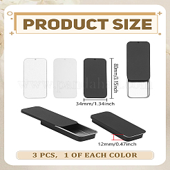 3Pcs 3 Colors Tinplate Slide Storage Box&nbsp;CON-LP0001-56