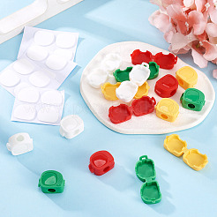 16Pcs 4 Colors PP Plastic Cable Organizers Clips Holder&nbsp;AJEW-TA0003-67