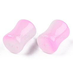 Transparent Spray Painted Glass Beads&nbsp;GLAA-N035-035-C09