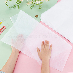 スティック＆ステッチ刺繍  水溶性不織布  刺繍安定剤を洗い流します  ホワイト  504x502x0.1mm&nbsp;DIY-WH0622-157