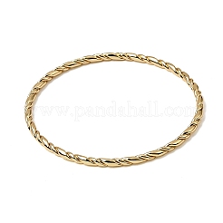 Twisted 304 Stainless Steel Bangles for Women&nbsp;BJEW-H644-13G