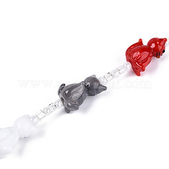 Handmade Lampwork Beads Strands&nbsp;LAMP-N028-16