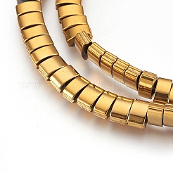 Electroplate Non-magnetic Synthetic Hematite Bead Strands&nbsp;G-I208-16-D