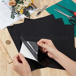 シリコンマット  耐熱ランチョンマット  正方形  ブラック  300x300x1mm&nbsp;DIY-WH0591-251D