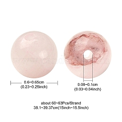 5 Strands Natural Rose Quartz Beads Strands&nbsp;G-YW0002-02