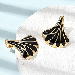 Brass Stud Earrings for Women&nbsp;KK-CBA9D38-01G