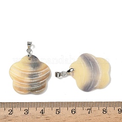 Natural Scallop Shell Pendants&nbsp;SHEL-K006-56P