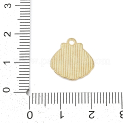 合金エナメルチャーム  ラインストーン付き  シェルシェイプチャーム  ゴールドカラー  マリンブルー  14.5x14.5x2.5mm  穴：1.5mm&nbsp;FIND-Z070-01G-03