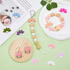 15Pcs 15 Colors Lotus Food Grade Eco-Friendly Silicone Beads&nbsp;SIL-DC0001-24