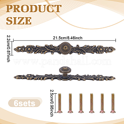 Tibetan Style Alloy Cabinet Door Pull Handles&nbsp;AJEW-WH0752-665B