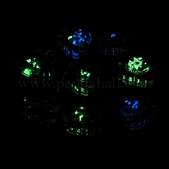 ルミナス透明レジンペンダント  内側に腹筋イミテーションパールが付いた金箔のタコチャーム  ミックスカラー  26.5x24.5x9mm  穴：1.8mm&nbsp;RESI-D057-18